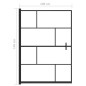 vidaXL Duschkabine ESG 100x140 cm Schwarz vidaXL Duschkabine ESG 100x140 cm Schwarz