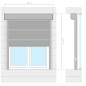 vidaXL Rollladen Aluminium 80x100 cm Weiß vidaXL Rollladen Aluminium 80x100 cm Weiß