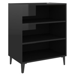 vidaXL Sideboard Hochglanz-Schwarz 57x35x70 cm Holzwerkstoff