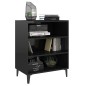 vidaXL Sideboard Hochglanz-Schwarz 57x35x70 cm Holzwerkstoff vidaXL Sideboard Hochglanz-Schwarz 57x35x70 cm Holzwerkstoff