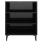 vidaXL Sideboard Hochglanz-Schwarz 57x35x70 cm Holzwerkstoff vidaXL Sideboard Hochglanz-Schwarz 57x35x70 cm Holzwerkstoff