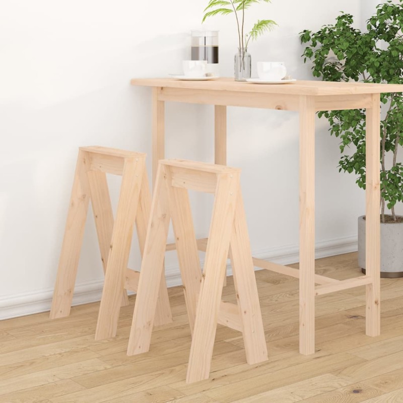 vidaXL Hocker 2 Stk. 40x40x75 cm Massivholz Kiefer vidaXL Hocker 2 Stk. 40x40x75 cm Massivholz Kiefer
