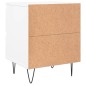 vidaXL Nachttisch Weiß 40x35x50 cm Holzwerkstoff vidaXL Nachttisch Weiß 40x35x50 cm Holzwerkstoff