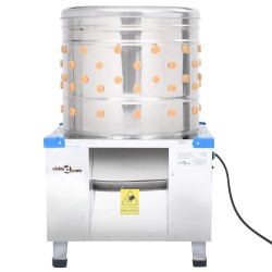 vidaXL Geflügelrupfmaschine Edelstahl 131 Finger 1500 W 
