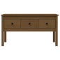 vidaXL Couchtisch Honigbraun 102x49x55 cm Massivholz Kiefer vidaXL Couchtisch Honigbraun 102x49x55 cm Massivholz Kiefer