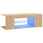 vidaXL TV-Schrank mit LED-Leuchten Sonoma-Eiche 90x39x30cm vidaXL TV-Schrank mit LED-Leuchten Sonoma-Eiche 90x39x30cm