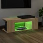 vidaXL TV-Schrank mit LED-Leuchten Sonoma-Eiche 90x39x30cm vidaXL TV-Schrank mit LED-Leuchten Sonoma-Eiche 90x39x30cm
