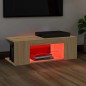 vidaXL TV-Schrank mit LED-Leuchten Sonoma-Eiche 90x39x30cm vidaXL TV-Schrank mit LED-Leuchten Sonoma-Eiche 90x39x30cm