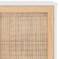 vidaXL Sideboard Weiß 105x30x60 cm Massivholz Kiefer und Natur-Rattan vidaXL Sideboard Weiß 105x30x60 cm Massivholz Kiefer und Natur-Rattan