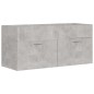 vidaXL Waschbeckenunterschrank Betongrau 100x38,5x46 cm Holzwerkstoff vidaXL Waschbeckenunterschrank Betongrau 100x38,5x46 cm Holzwerkstoff