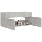 vidaXL Waschbeckenunterschrank Betongrau 100x38,5x46 cm Holzwerkstoff vidaXL Waschbeckenunterschrank Betongrau 100x38,5x46 cm Holzwerkstoff