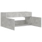 vidaXL Waschbeckenunterschrank Betongrau 100x38,5x46 cm Holzwerkstoff vidaXL Waschbeckenunterschrank Betongrau 100x38,5x46 cm Holzwerkstoff