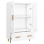 vidaXL Highboard Weiß 70x31x115 cm Holzwerkstoff vidaXL Highboard Weiß 70x31x115 cm Holzwerkstoff