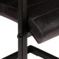 Esszimmerstühle 4 Stk. Echtleder Anthrazit Esszimmerstühle 4 Stk. Echtleder Anthrazit