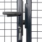 vidaXL Mesh-Gartentor Verzinkter Stahl 289 x 75 cm Grau vidaXL Mesh-Gartentor Verzinkter Stahl 289 x 75 cm Grau