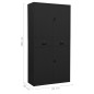 vidaXL Büroschrank Anthrazit 90x40x180 cm Stahl vidaXL Büroschrank Anthrazit 90x40x180 cm Stahl