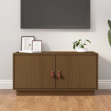 vidaXL TV-Schrank Honigbraun 80x34x40 cm Massivholz Kiefer