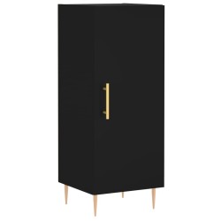 vidaXL Sideboard Schwarz 34,5x34x90 cm Holzwerkstoff