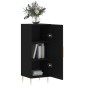 vidaXL Sideboard Schwarz 34,5x34x90 cm Holzwerkstoff vidaXL Sideboard Schwarz 34,5x34x90 cm Holzwerkstoff