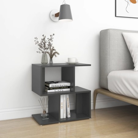 vidaXL Nachttische 2 Stk. Grau 50x30x51,5 cm Holzwerkstoff