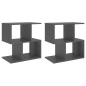 vidaXL Nachttische 2 Stk. Grau 50x30x51,5 cm Holzwerkstoff vidaXL Nachttische 2 Stk. Grau 50x30x51,5 cm Holzwerkstoff