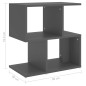 vidaXL Nachttische 2 Stk. Grau 50x30x51,5 cm Holzwerkstoff vidaXL Nachttische 2 Stk. Grau 50x30x51,5 cm Holzwerkstoff