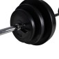 Hantelbank mit Lang- und Kurzhantel-Set 30,5 kg Hantelbank mit Lang- und Kurzhantel-Set 30,5 kg