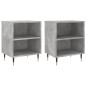 vidaXL Nachttische 2 Stk. Betongrau 40x30x50 cm Holzwerkstoff vidaXL Nachttische 2 Stk. Betongrau 40x30x50 cm Holzwerkstoff