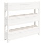 vidaXL Pflanzkübel Weiß 112x25x104,5 cm Massivholz Kiefer vidaXL Pflanzkübel Weiß 112x25x104,5 cm Massivholz Kiefer