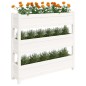 vidaXL Pflanzkübel Weiß 112x25x104,5 cm Massivholz Kiefer vidaXL Pflanzkübel Weiß 112x25x104,5 cm Massivholz Kiefer