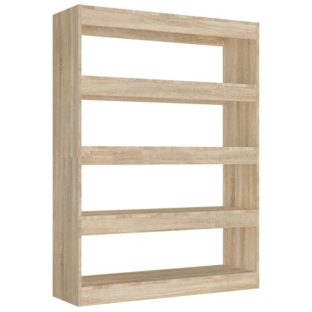 vidaXL Bücherregal/Raumteiler Sonoma-Eiche 100x30x135 cm