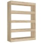 vidaXL Bücherregal/Raumteiler Sonoma-Eiche 100x30x135 cm vidaXL Bücherregal/Raumteiler Sonoma-Eiche 100x30x135 cm