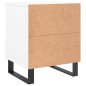 vidaXL Nachttisch Weiß 40x35x50 cm Holzwerkstoff vidaXL Nachttisch Weiß 40x35x50 cm Holzwerkstoff