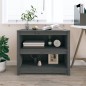 vidaXL Bücherregal Grau 80x35x68 cm Massivholz Kiefer vidaXL Bücherregal Grau 80x35x68 cm Massivholz Kiefer