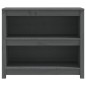 vidaXL Bücherregal Grau 80x35x68 cm Massivholz Kiefer vidaXL Bücherregal Grau 80x35x68 cm Massivholz Kiefer