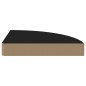 vidaXL Eck-Schweberegale 4 Stk. Schwarz 25x25x3,8 cm MDF vidaXL Eck-Schweberegale 4 Stk. Schwarz 25x25x3,8 cm MDF