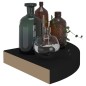 vidaXL Eck-Schweberegale 4 Stk. Schwarz 25x25x3,8 cm MDF vidaXL Eck-Schweberegale 4 Stk. Schwarz 25x25x3,8 cm MDF