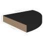 vidaXL Eck-Schweberegale 4 Stk. Schwarz 25x25x3,8 cm MDF vidaXL Eck-Schweberegale 4 Stk. Schwarz 25x25x3,8 cm MDF