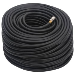 vidaXL Hybrid-Luftschlauch Schwarz 0,6" 20 m Gummi und PVC