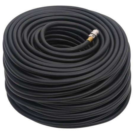 vidaXL Hybrid-Luftschlauch Schwarz 0,6" 20 m Gummi und PVC