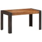 vidaXL Esstisch 140x70x76 cm Raues Mango-Massivholz vidaXL Esstisch 140x70x76 cm Raues Mango-Massivholz