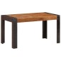vidaXL Esstisch 140x70x76 cm Raues Mango-Massivholz vidaXL Esstisch 140x70x76 cm Raues Mango-Massivholz