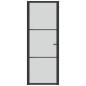 vidaXL Innentür 76x201,5 cm Schwarz Mattglas und Aluminium vidaXL Innentür 76x201,5 cm Schwarz Mattglas und Aluminium