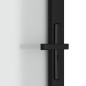 vidaXL Innentür 76x201,5 cm Schwarz Mattglas und Aluminium vidaXL Innentür 76x201,5 cm Schwarz Mattglas und Aluminium