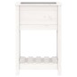 vidaXL Pflanzkübel mit Ablage Weiß 54x34,5x81 cm Massivholz Kiefer vidaXL Pflanzkübel mit Ablage Weiß 54x34,5x81 cm Massivholz Kiefer