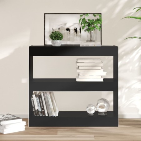 vidaXL Bücherregal/Raumteiler Schwarz 80x30x72 cm
