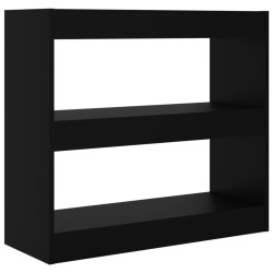 vidaXL Bücherregal/Raumteiler Schwarz 80x30x72 cm