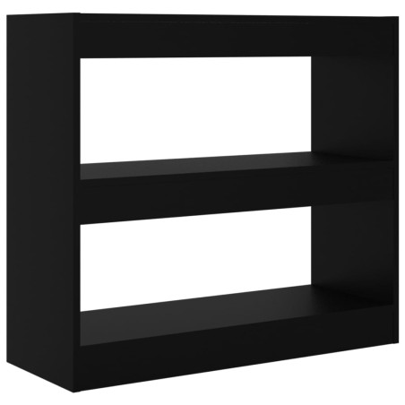 vidaXL Bücherregal/Raumteiler Schwarz 80x30x72 cm