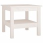vidaXL Couchtisch Weiß 45x45x40 cm Massivholz Kiefer vidaXL Couchtisch Weiß 45x45x40 cm Massivholz Kiefer