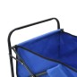 vidaXL Klappbarer Handwagen Stahl Blau vidaXL Klappbarer Handwagen Stahl Blau